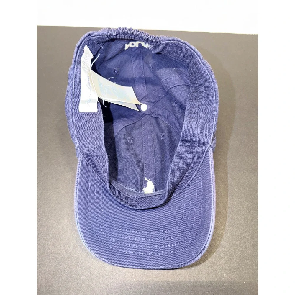 Polo Ralph Lauren Kids Navy Blue Cotton Pony Logo Baseball Cap Hat 12M-24M